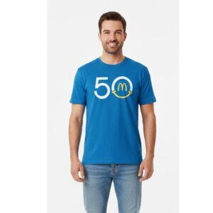Yazbek Blue 50th Anniversary Mcdonalds Graphic Tee